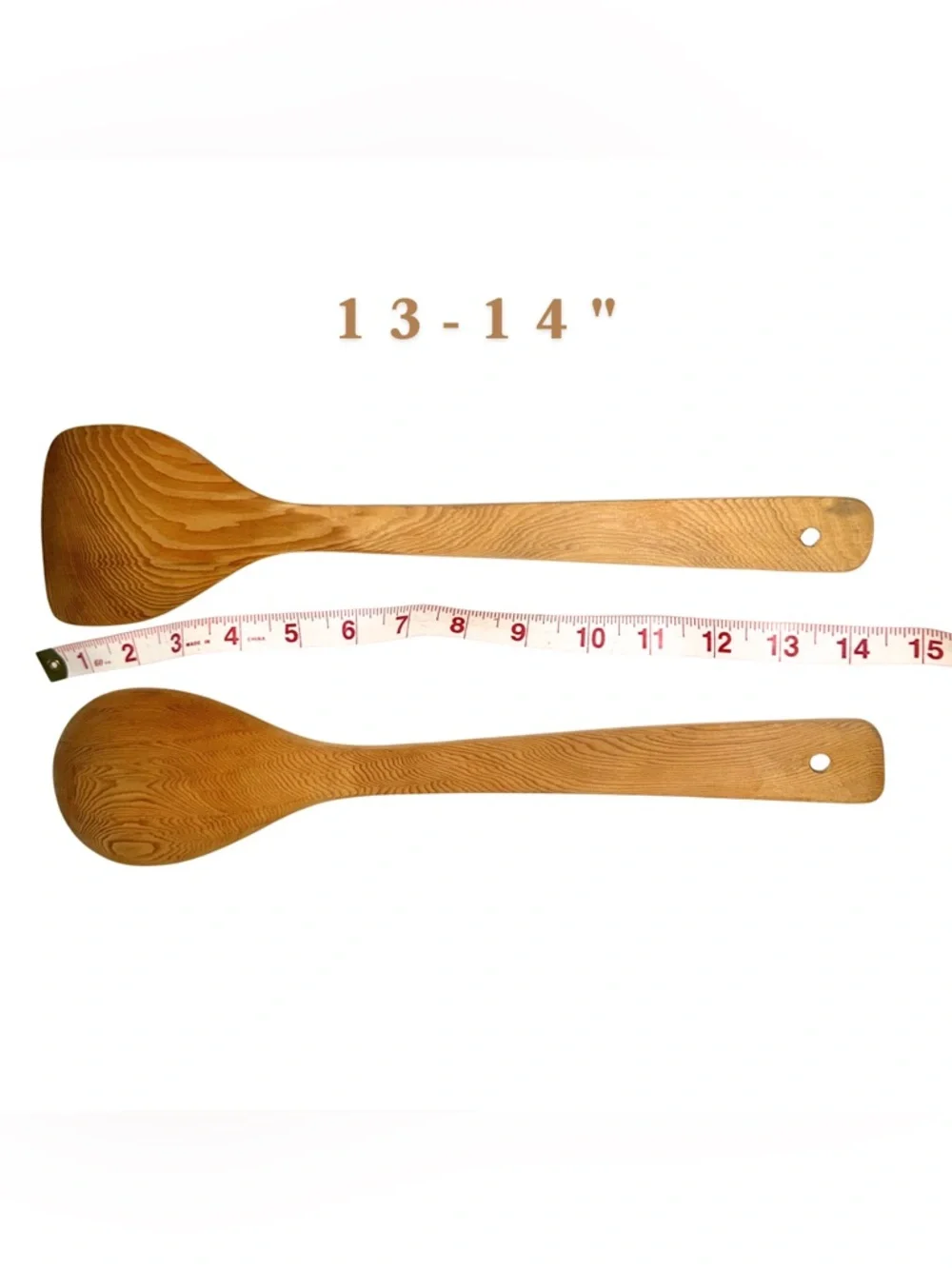 MAXIM Wooden Kitchen Utensils Set Spoon & Spatula‎ Real Wood Heat Resistant